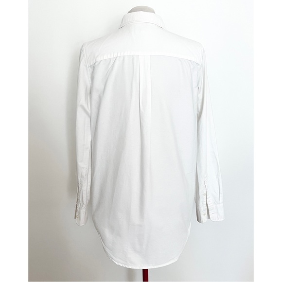 Joe Fresh boyfriend fit white long sleeve collared shirt size M - Picture 2 of 3